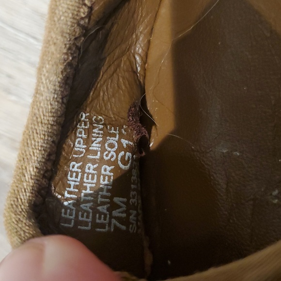 Tory Burch Suede Leather Ally Bow Ballet Flat size 7M Brown slip on pleated - Picture 6 of 7